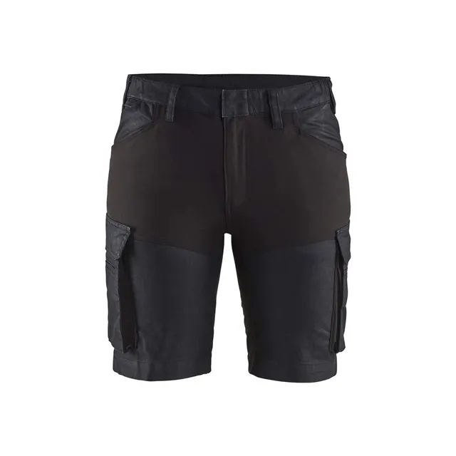 bl-kl-der-7137-damen-service-stretch-shorts-marineblau-schwarz image 1