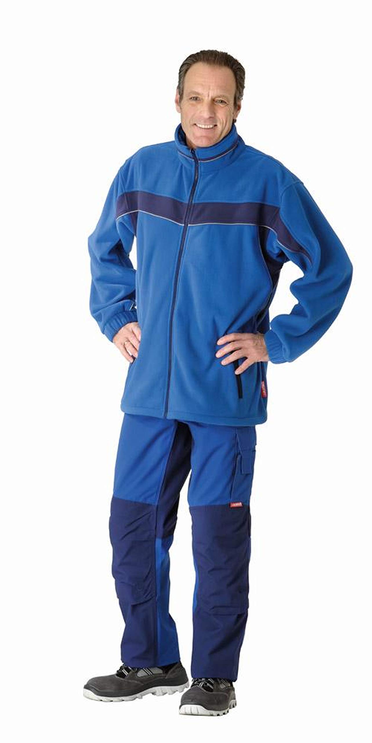 planam-plaline-fleecejacke-herren-l-marine-zink-mit-reflexbiesen image 5