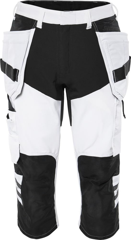 fristads-kansas-3-4-stretchhose-f-r-maler-c48-wei-schwarz image 1