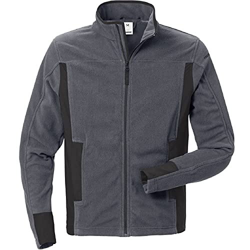 fristads-fusion-fleecejacke-4003-mfl-grau-schwarz-gr-e-3xl-mit-stretch image 3