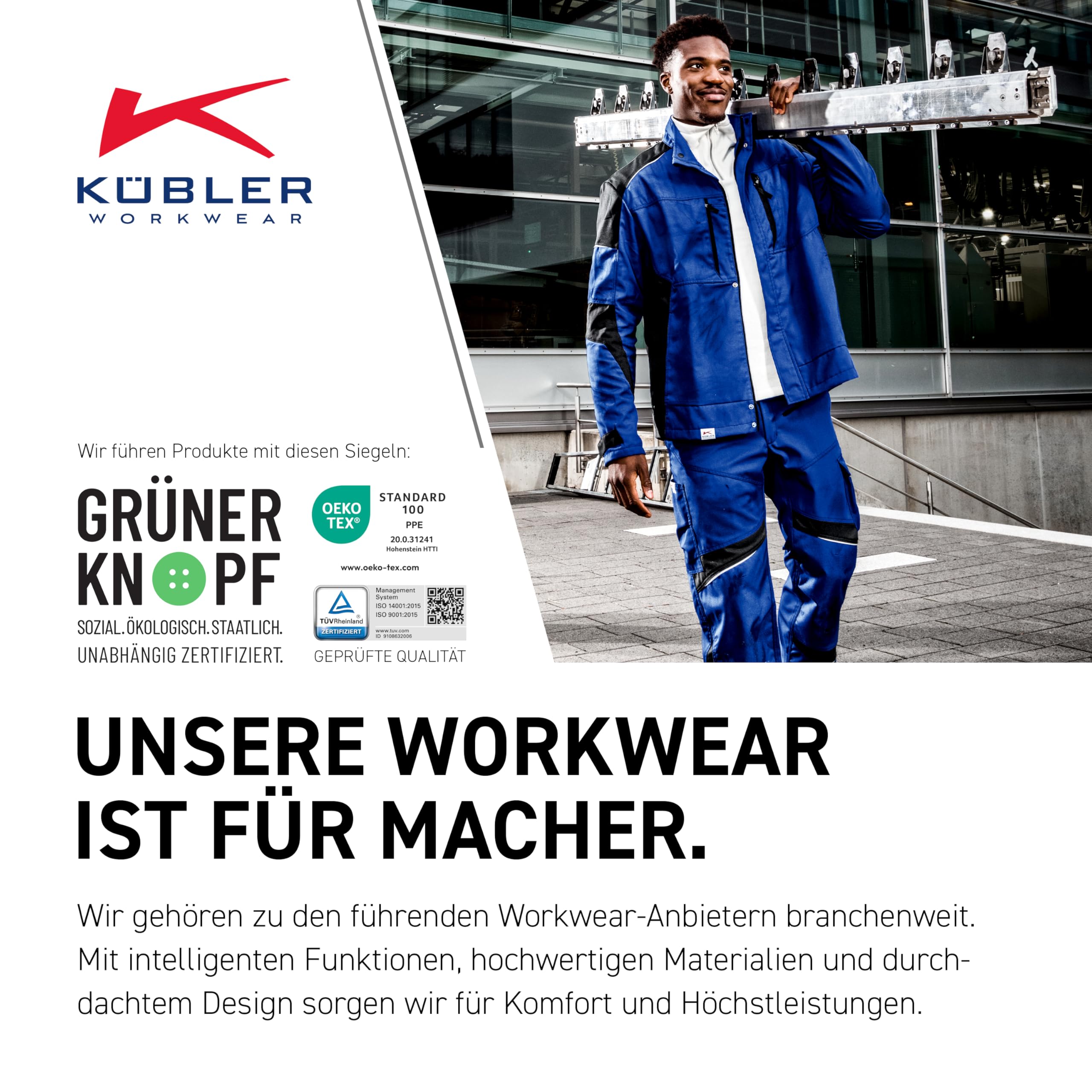 k-bler-activiq-2050-bermuda-arbeitsshorts-extra-kurz image 2