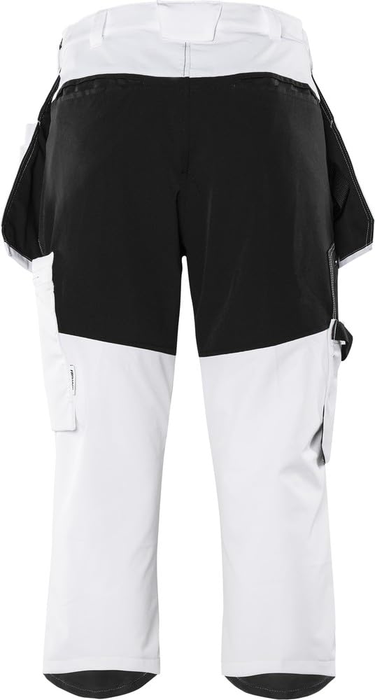 fristads-kansas-3-4-stretchhose-f-r-maler-c48-wei-schwarz image 3