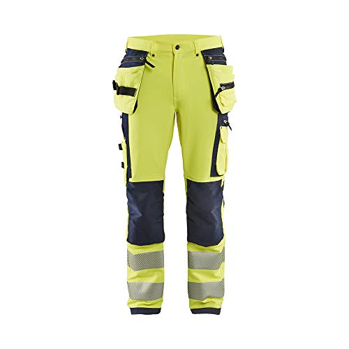 bl-kl-der-1997-4-wege-stretch-high-vis-hose-gelb-schwarz-c146 image 4