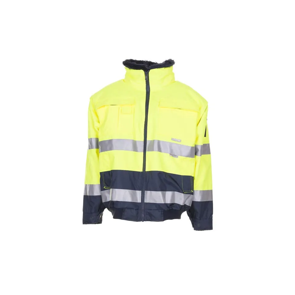 planam-warnschutz-komfortjacke-gelb-marine-gr-e-xxl image 1