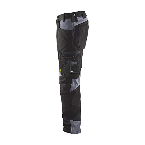 bl-kl-der-1556-handwerker-arbeitshose-ohne-nageltaschen-schwarz-grau-d120 image 6