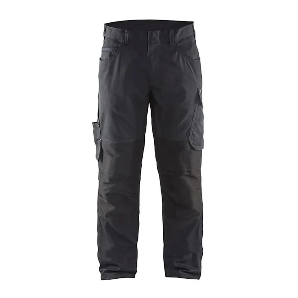 bl-kl-der-1459-service-stretch-arbeitshose-mittelgrau-schwarz-gr-e-c50 image 1