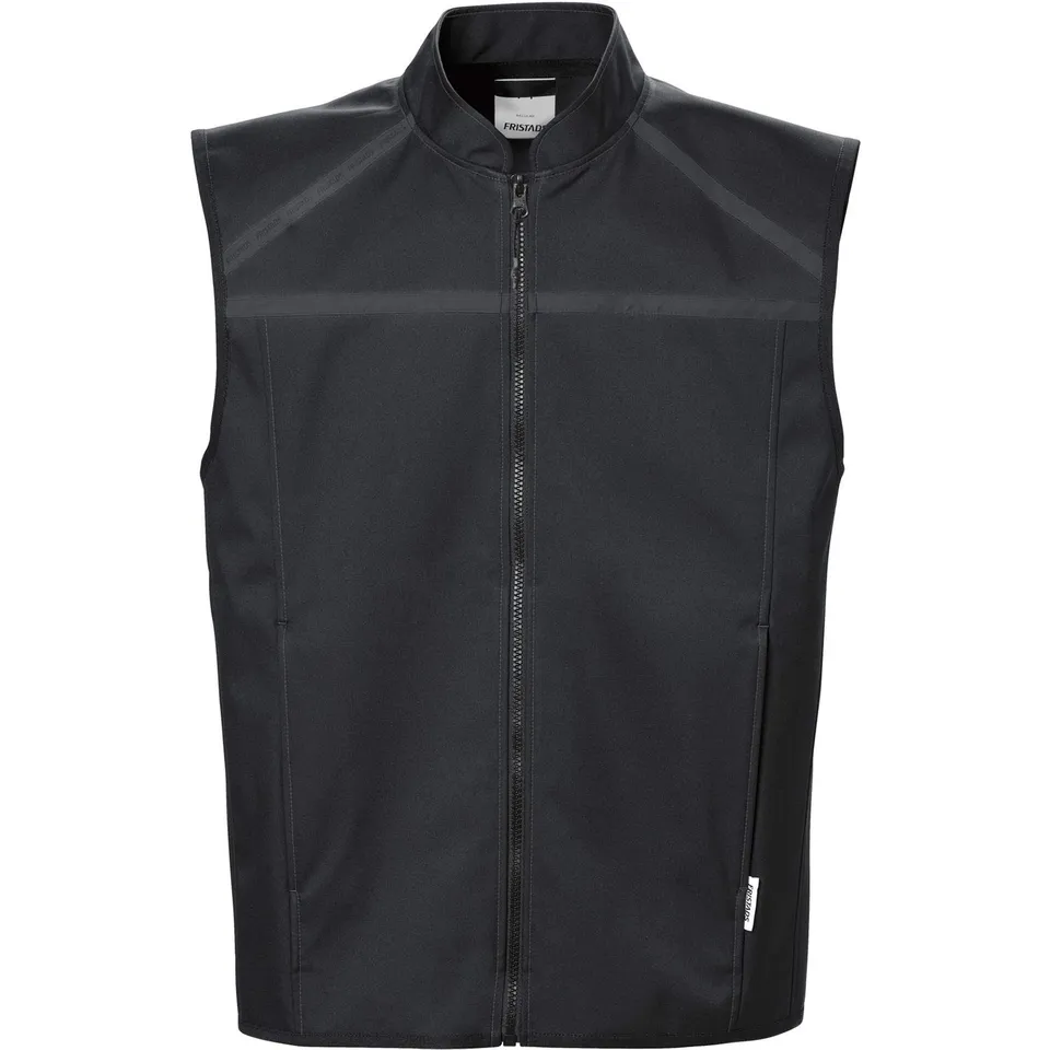 fristads-fusion-softshellweste-rmellos-schwarz-gr-e-s-100-polyester image 1