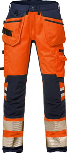 fristads-high-vis-handwerker-stretch-hose-frau-2710-plu-klasse-2-warnschutzhose- image 2