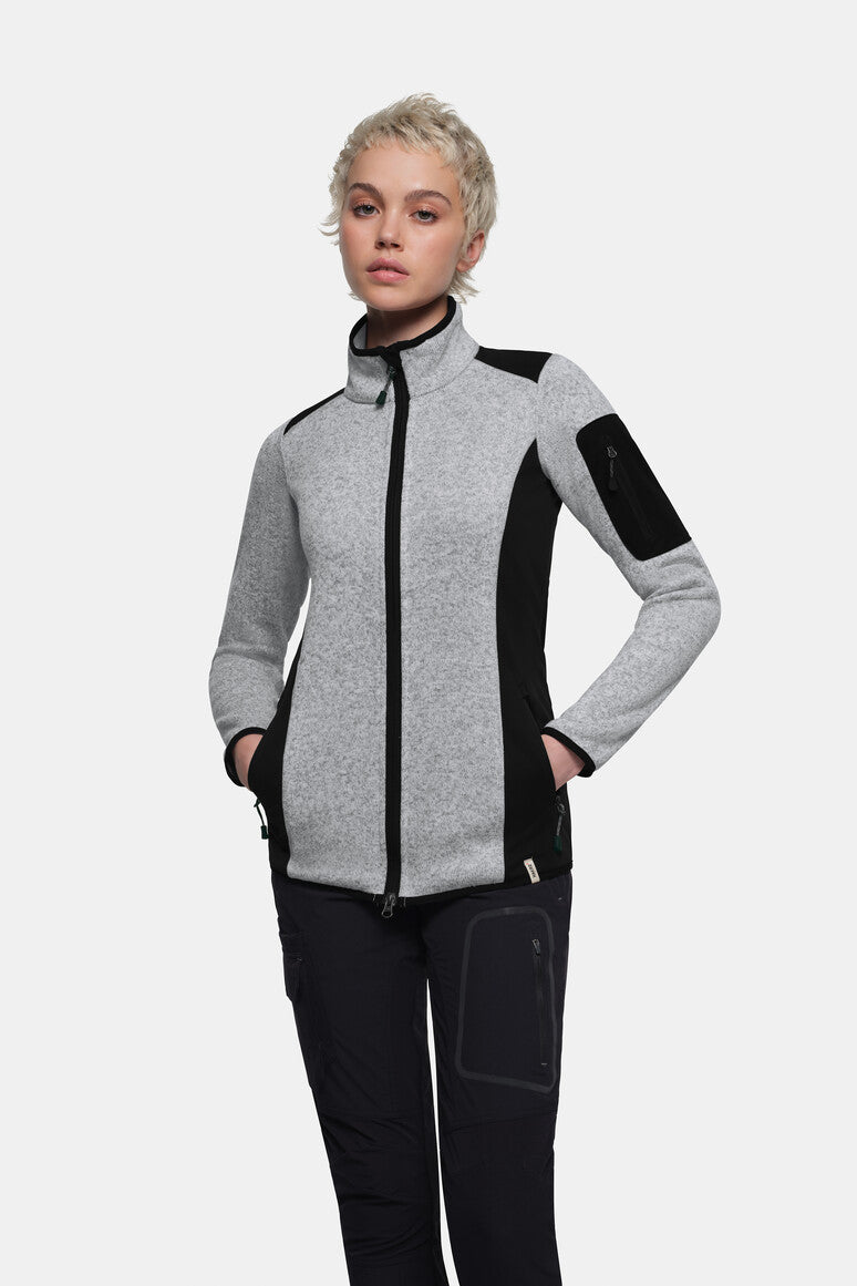hakro-no-236-damen-strickfleecejacke-mit-softshell image 2