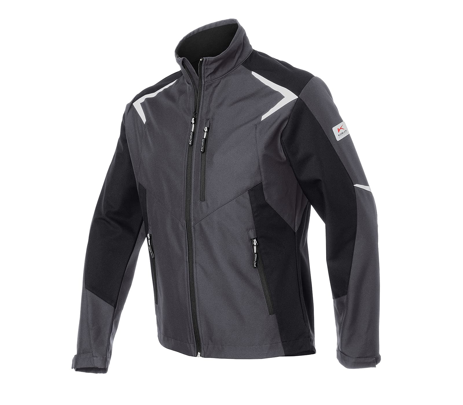 k-bler-bodyforce-softshelljacke-athletische-workwear-jacke-mit-reflex-details image 3