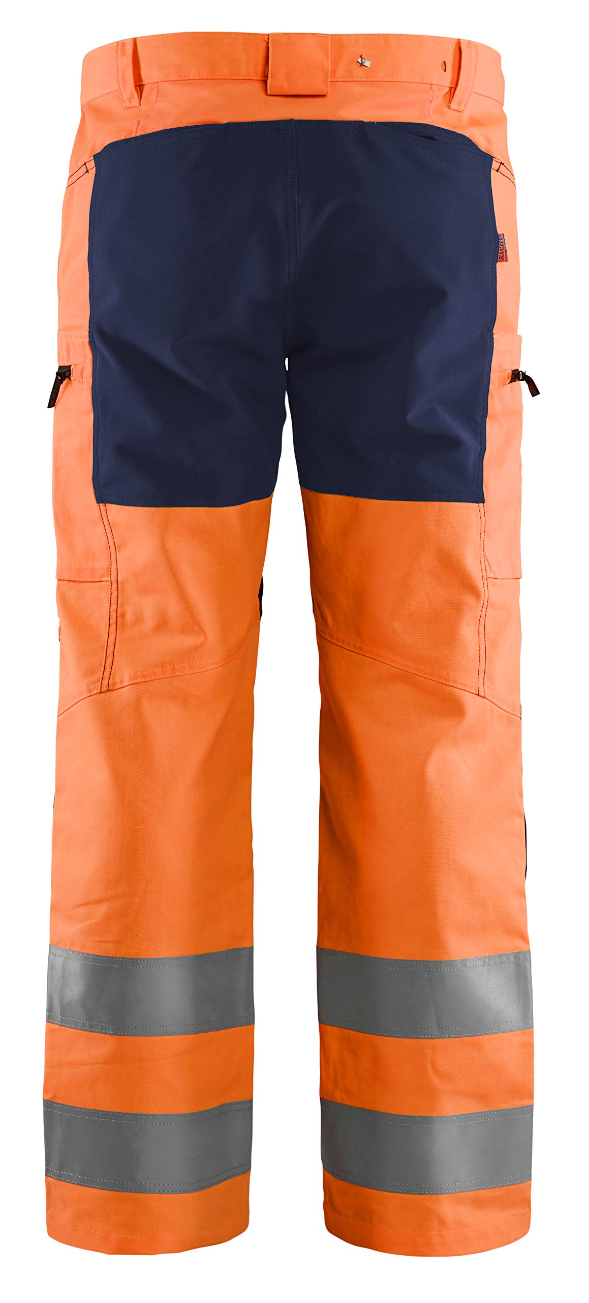 bl-kl-der-1585-arbeitshose-stretch-high-vis-orange-marineblau-d112 image 2