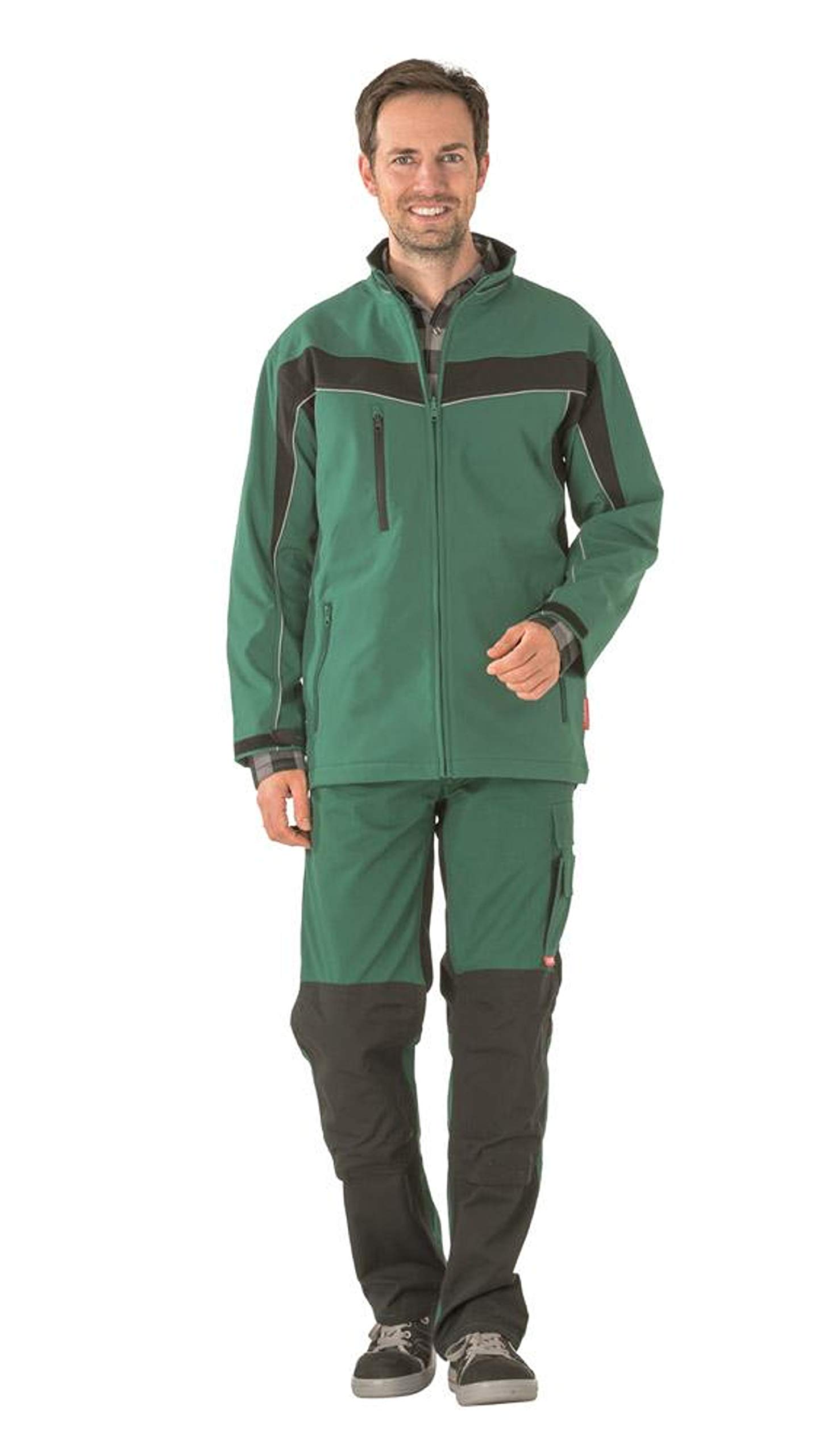 planam-plaline-softshelljacke-herren-m-schwarz-zink-wasserabweisend image 8