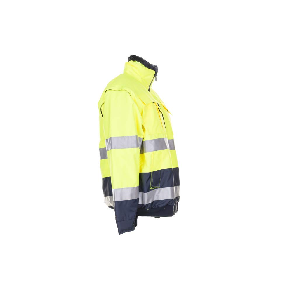 planam-warnschutz-komfortjacke-gelb-marine-gr-e-xxl image 2