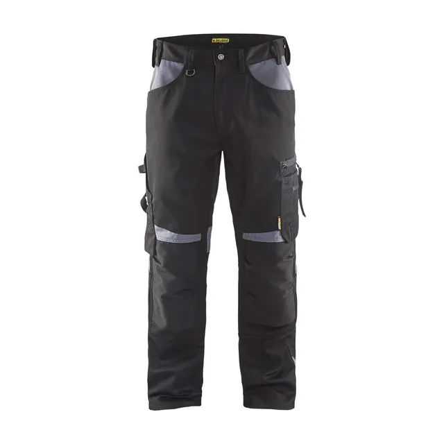 bl-kl-der-1556-handwerker-arbeitshose-ohne-nageltaschen-schwarz-grau-d120 image 1
