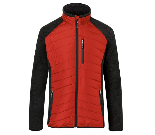 k-bler-hybridjacke-strickfleece-stepp-mittelrot-dunkelgrau-gr-s image 1