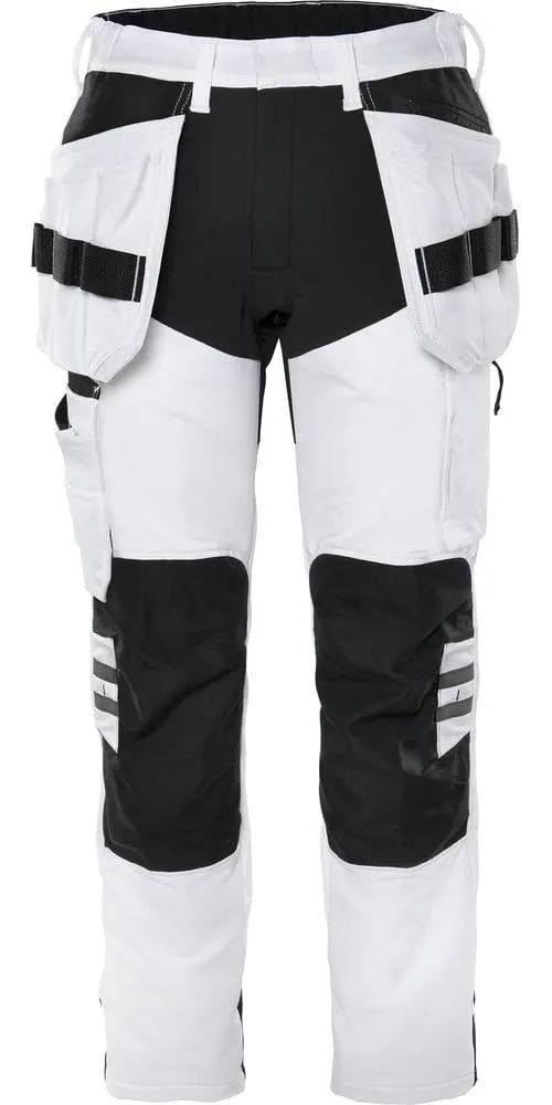 fristads-kansas-stretchhose-f-r-maler-d104-wei-schwarz image 1