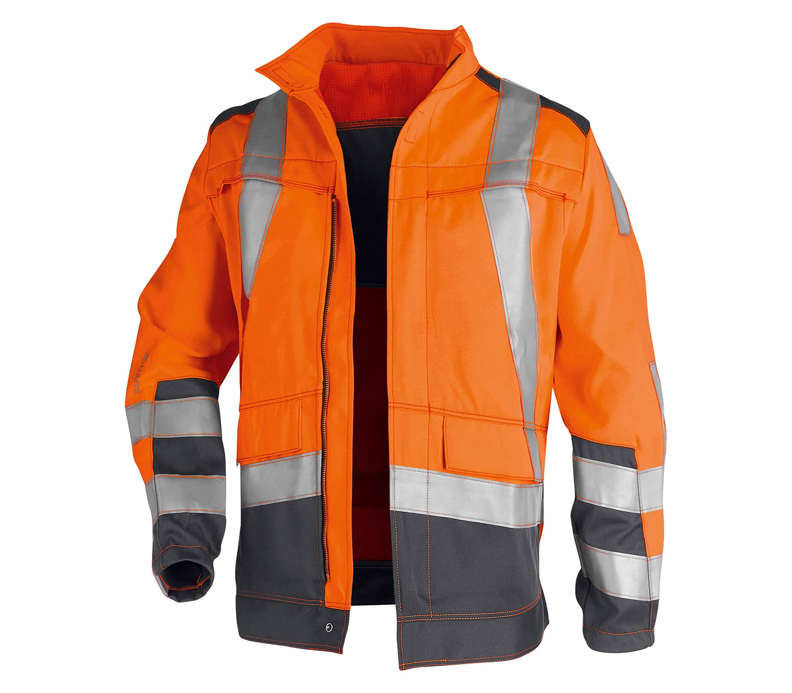k-bler-activiq-strickjacke-arbeitsjacke-im-stricklook-mit-reflex image 2