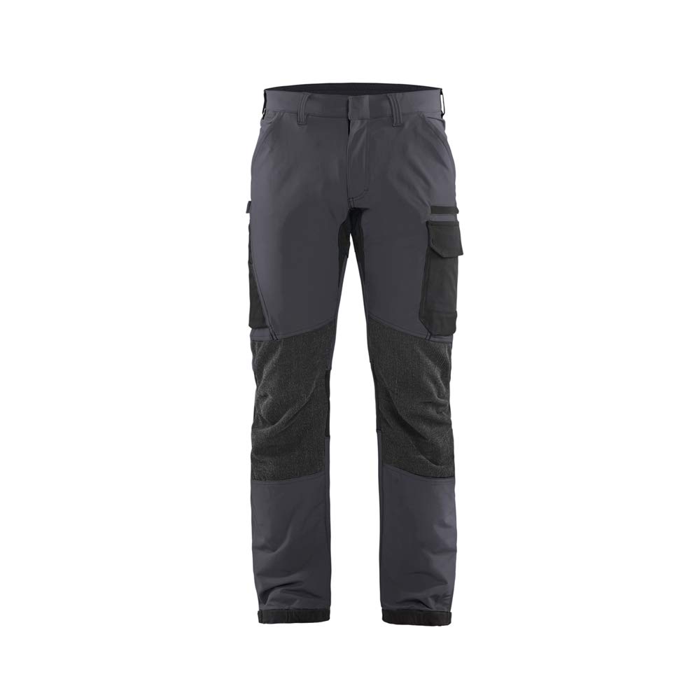 bl-kl-der-1422-4-wege-stretch-service-arbeitshose-mittelgrau-schwarz-d100 image 1