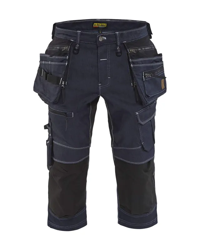 bl-kl-der-x1900-handwerkerhose-cordura-denim-stretch-marineblau-schwarz-c46 image 1