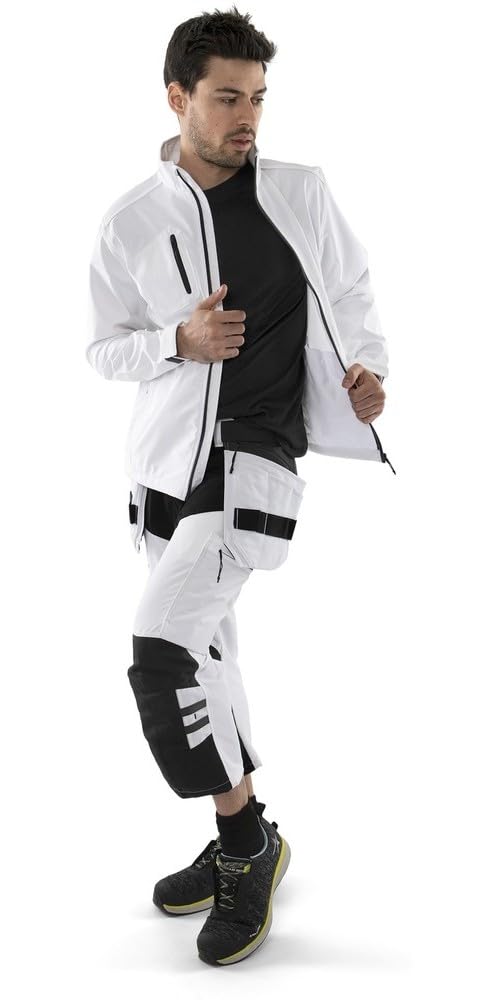 fristads-kansas-3-4-stretchhose-f-r-maler-c48-wei-schwarz image 5