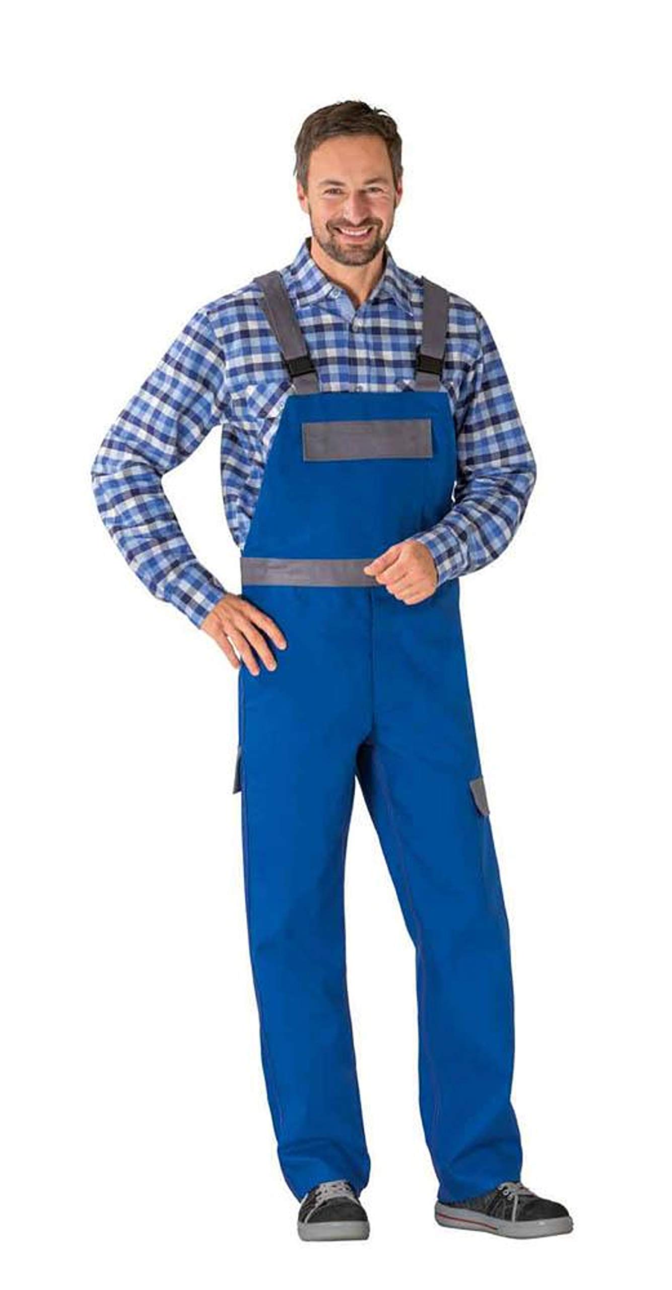 planam-major-protect-latzhose-5230054-kornblau-grau-gr-e-54 image 2