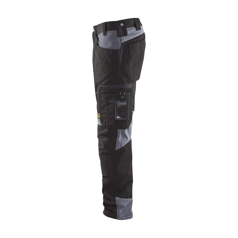 bl-kl-der-1556-handwerker-arbeitshose-ohne-nageltaschen-schwarz-grau-d120 image 3