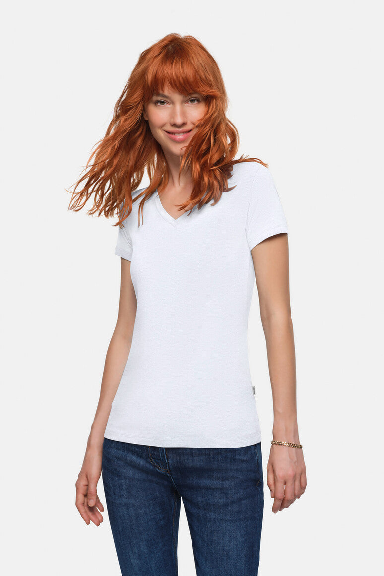 hakro-no-172-damen-v-shirt-stretch-damen-t-shirt-body-fit image 2