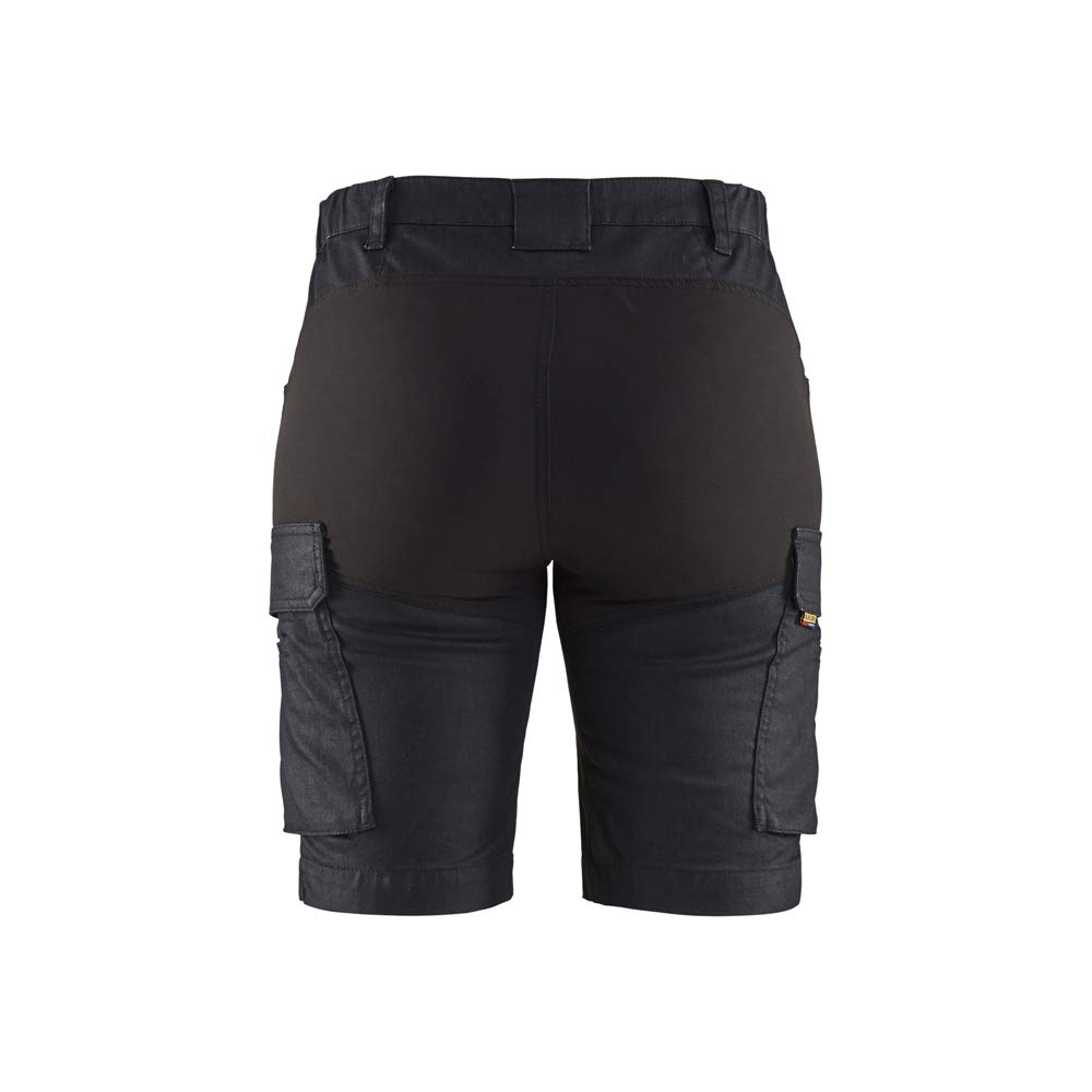 bl-kl-der-7137-damen-service-stretch-shorts-marineblau-schwarz image 2