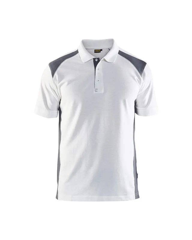 bl-kl-der-3324-polo-shirt-unisex-wei-grau-gr-e-m image 1