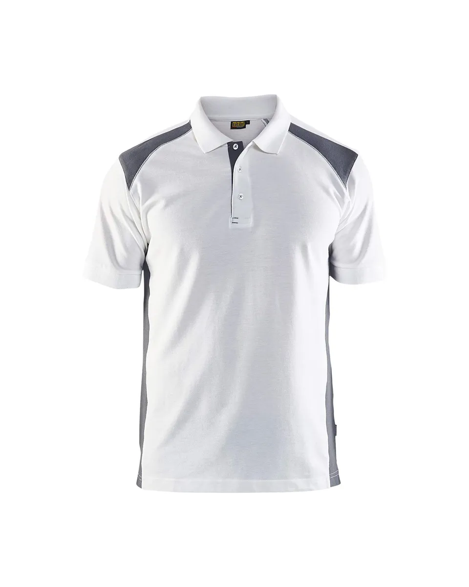 bl-kl-der-3324-polo-shirt-unisex-wei-grau-gr-e-m image 1