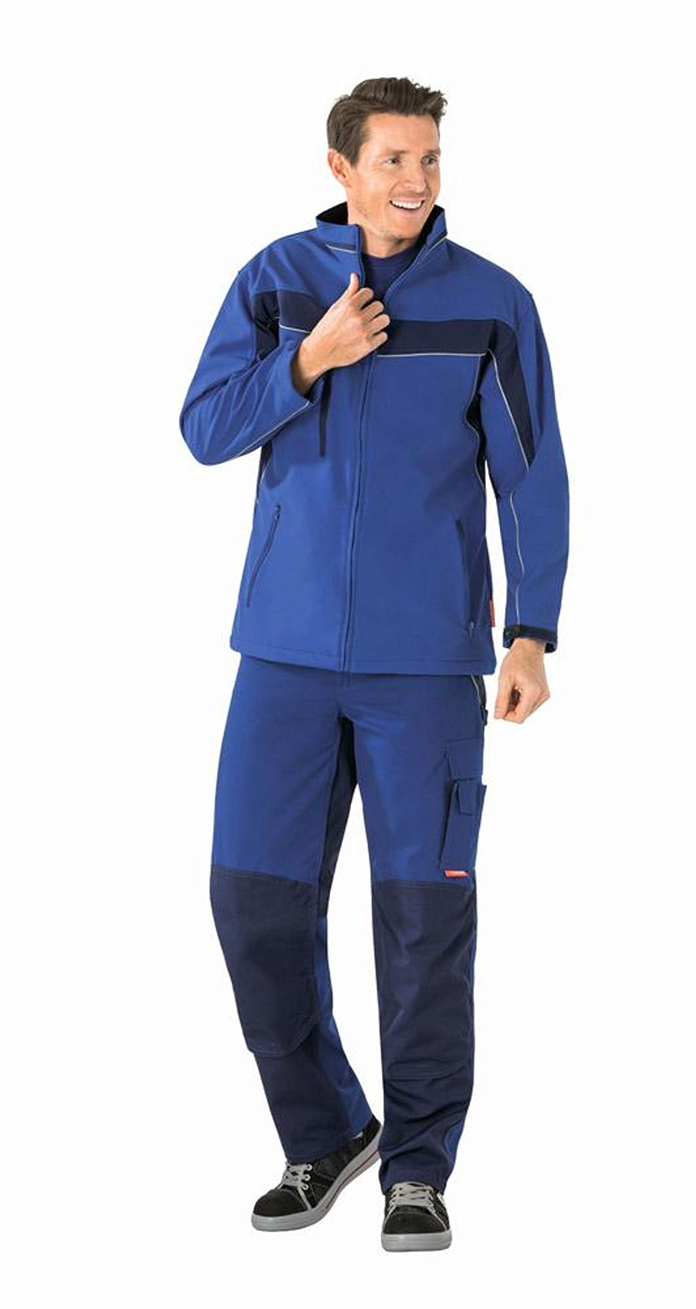planam-plaline-softshelljacke-herren-m-schwarz-zink-wasserabweisend image 2