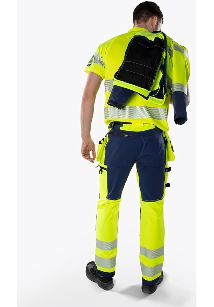 fristads-green-2644-gstp-high-vis-kansas-stretchhose-kl-2-c148-warnschutz-gelb-m image 5