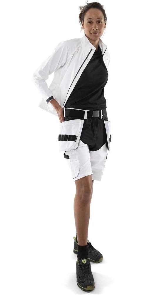 fristads-kansas-stretch-shorts-f-r-maler-c58-wei-schwarz image 7