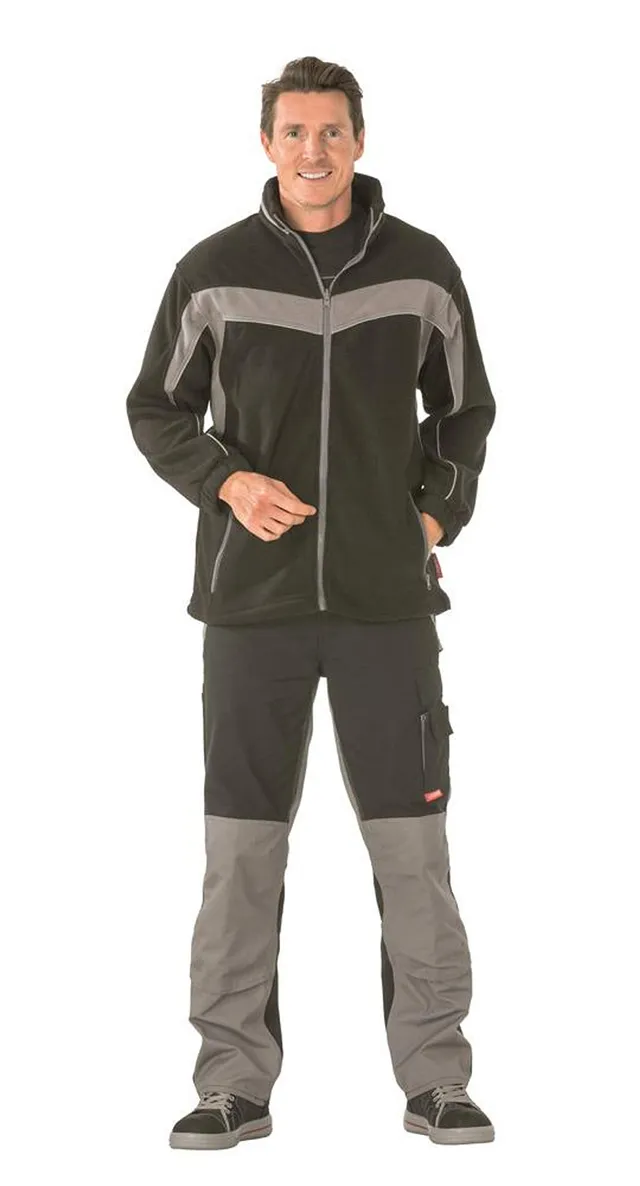 planam-plaline-fleecejacke-herren-l-marine-zink-mit-reflexbiesen image 1