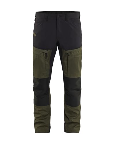 bl-kl-der-1456-maintenance-stretch-arbeitshose-waldgr-n-schwarz-xl-kurz image 2