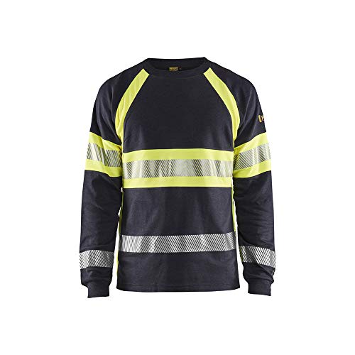 bl-kl-der-3484-flammschutz-langarm-t-shirt-marineblau-gelb image 4