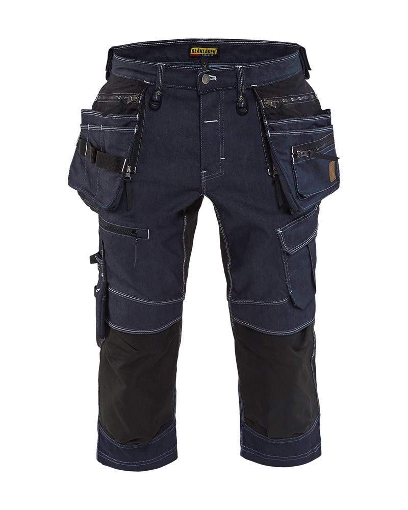 bl-kl-der-19921141-handwerker-shorts-stretch-cordura-denim-marineblau-schwarz-c5 image 1