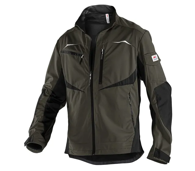 k-bler-practiq-ultrashell-arbeitsjacke-oliv-schwarz-l image 1