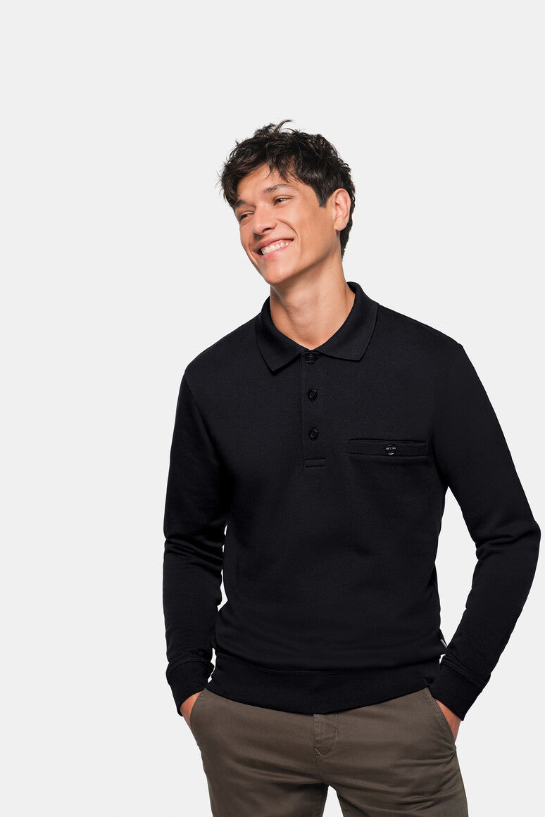 hakro-no-457-pocket-sweatshirt-premium-comfort-fit-polo-sweatshirt image 2