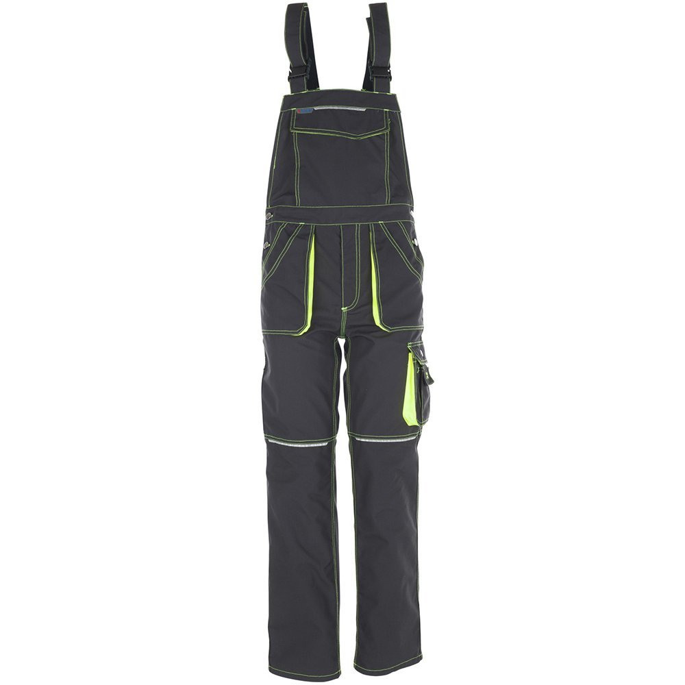 planam-basalt-neon-latzhose-anthrazit-gelb-gr-e-24 image 1