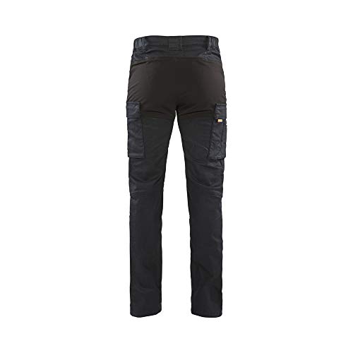 bl-kl-der-1457-service-denim-stretch-arbeitshose-marineblau-schwarz-c148 image 5