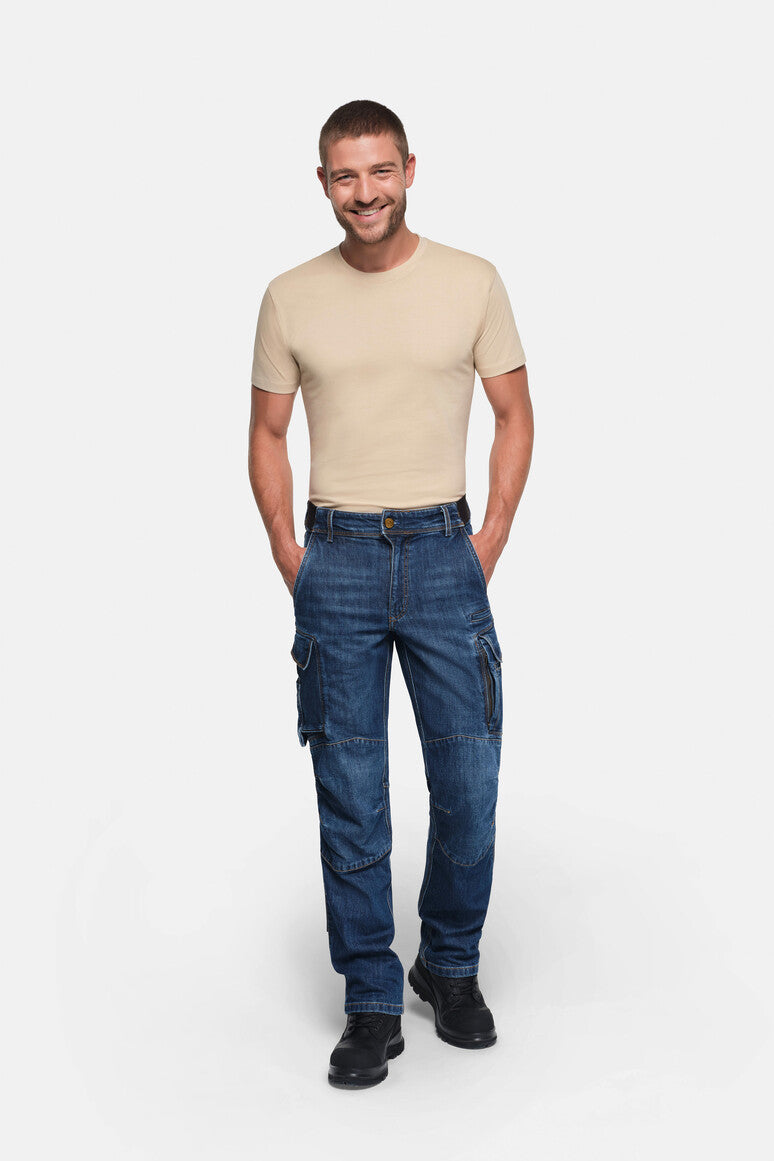 hakro-no-734-worker-jeanshose-dyneema-x-stretch-eco-herren-arbeitshose image 6