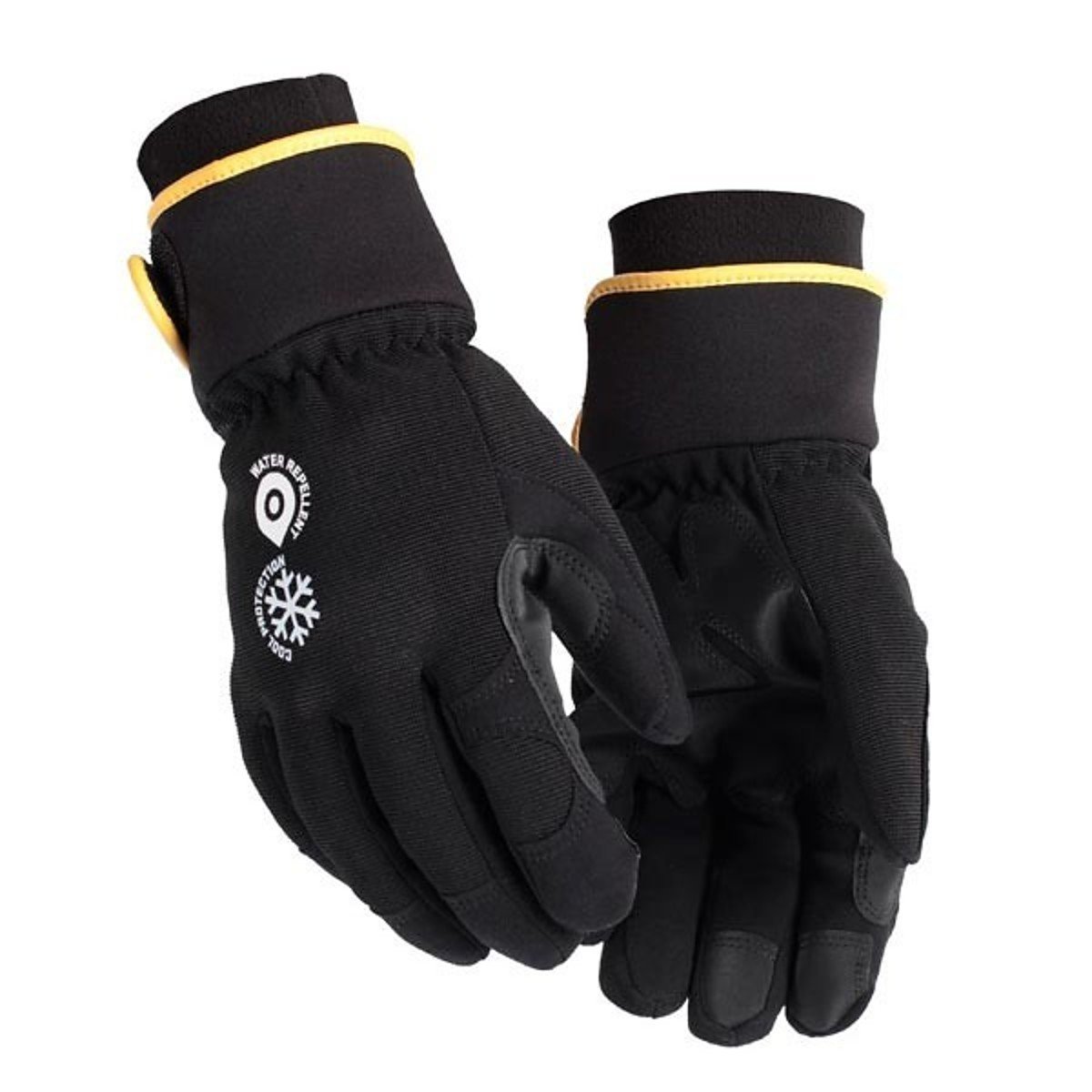 bl-kl-der-2248-handwerk-handschuh-gummi-handfl-che-schwarz-grau-8 image 1