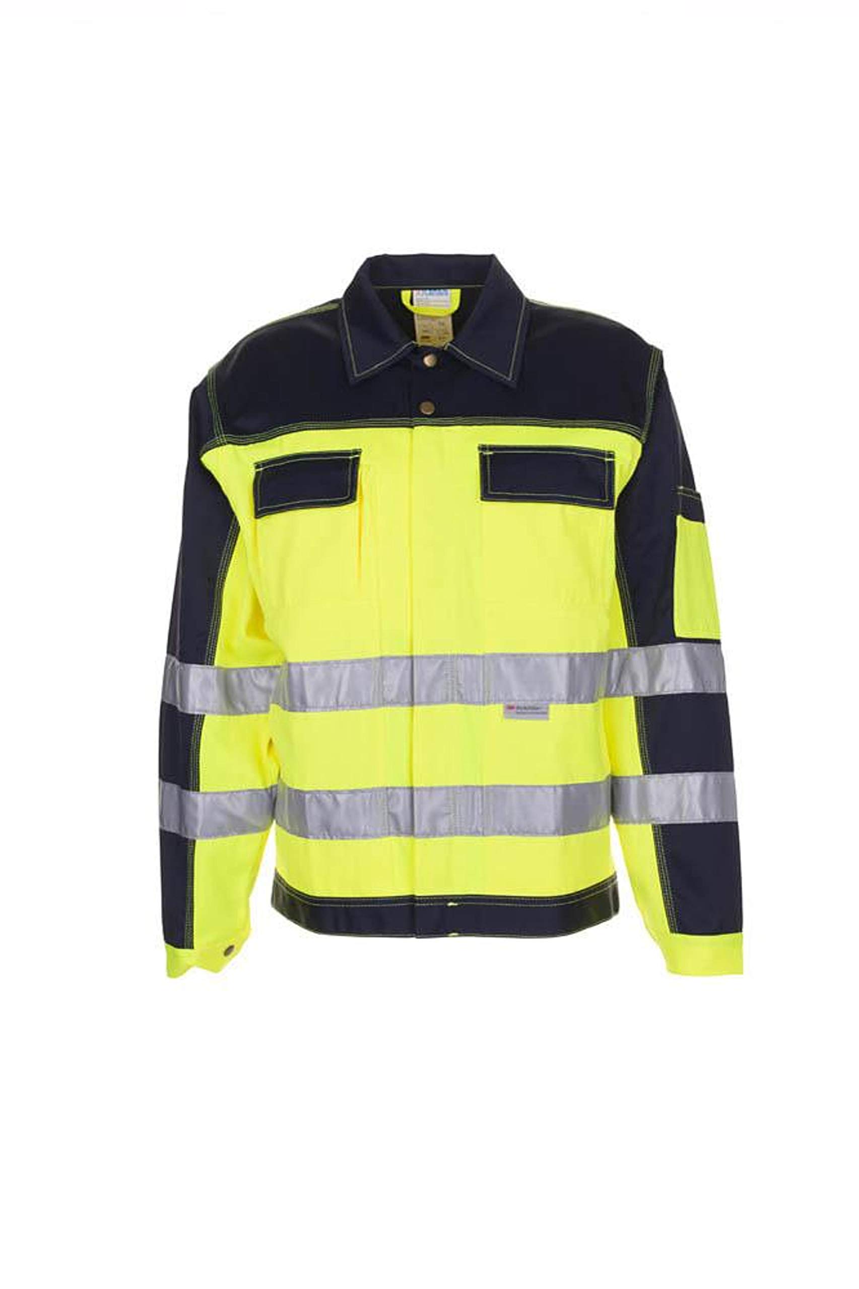 planam-warnschutz-bundjacke-unisex-orange-marine-gr-e-52 image 2