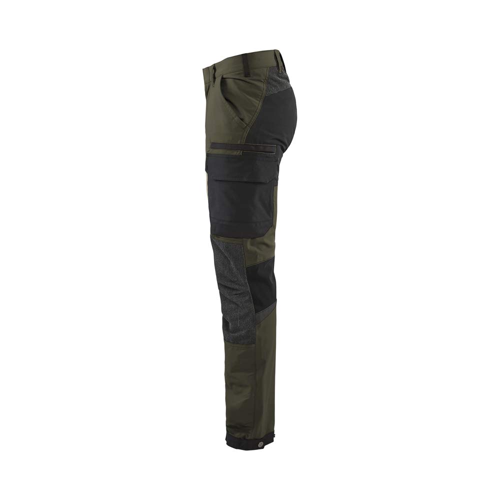 bl-kl-der-4-wege-stretch-service-arbeitshose-dunkelolivgr-n-schwarz image 3