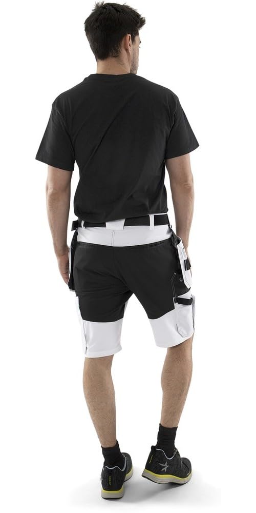 fristads-kansas-stretch-shorts-f-r-maler-c58-wei-schwarz image 4