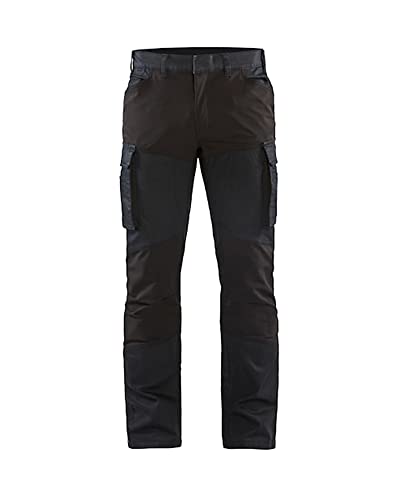 bl-kl-der-1457-service-denim-stretch-arbeitshose-marineblau-schwarz-c48 image 4