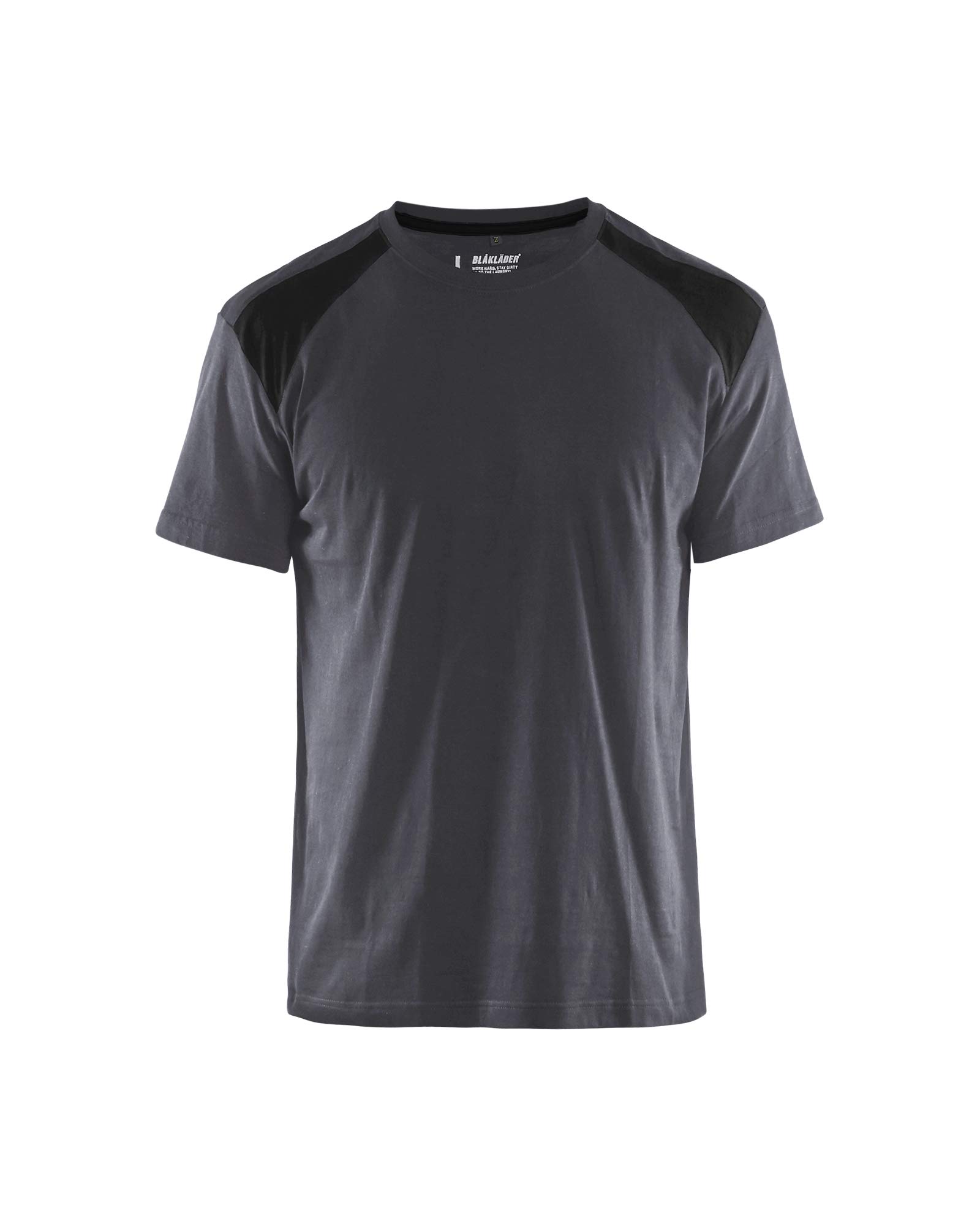 bl-kl-der-bicolore-arbeits-t-shirt-oeko-tex-mittelgrau-schwarz-xxxl image 1