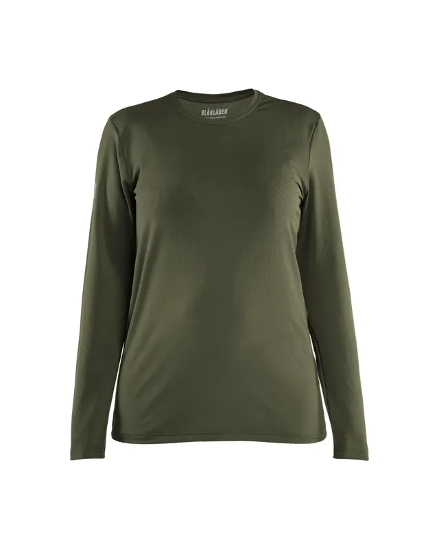 bl-kl-der-3427-damen-langarm-arbeits-t-shirt-uv-schutz-waldgr-n-xxxl image 1