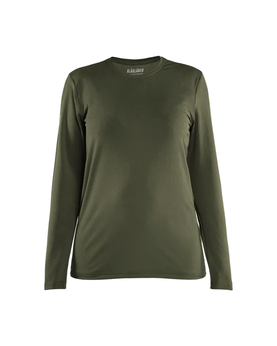 bl-kl-der-3427-damen-langarm-arbeits-t-shirt-uv-schutz-waldgr-n-xxxl image 1